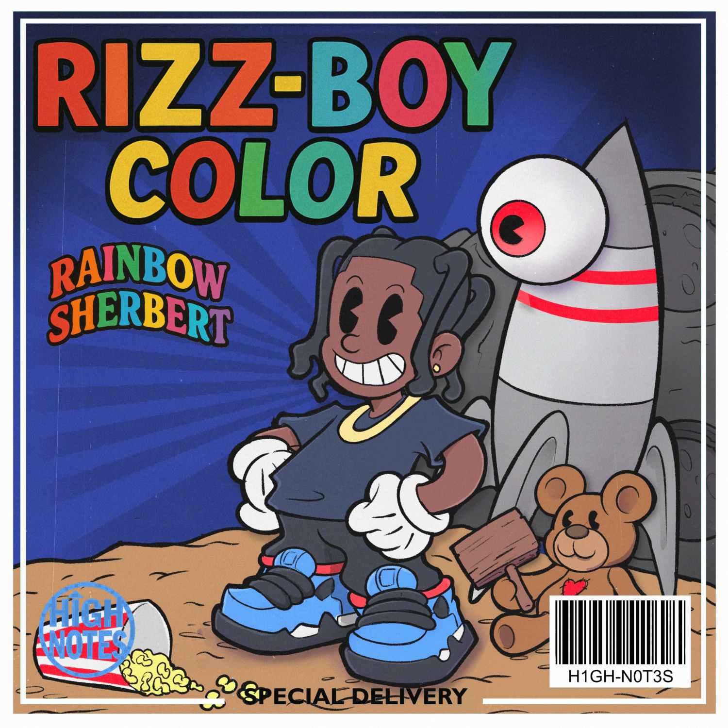 Rizz Boy Color Rainbow Sherbert - THCa Flower